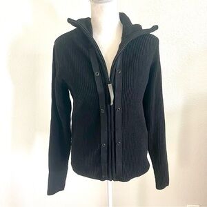 G-Star Black Ribbed Knit Sweater